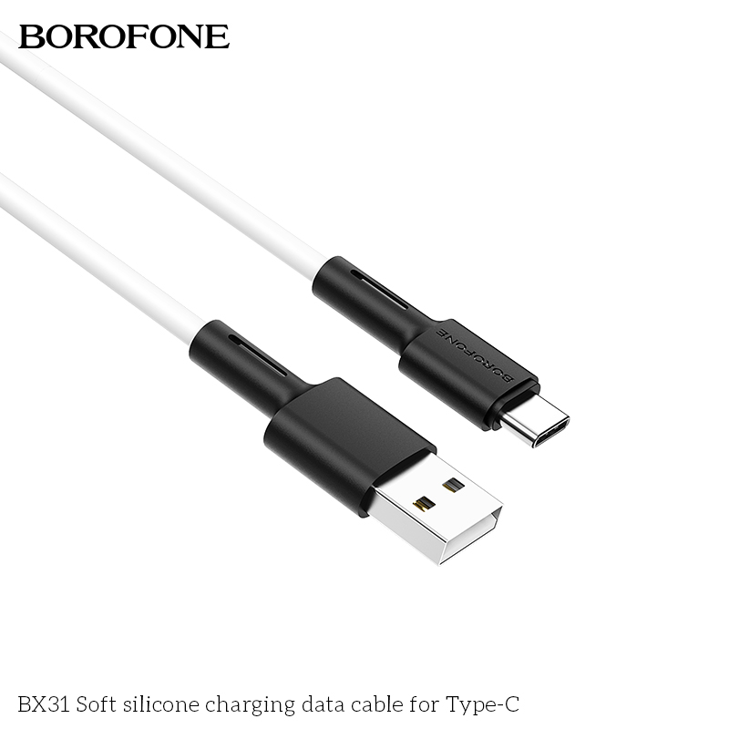 BOROFONE BX31 Soft silicone USB-A to USB-C cable NZ 6